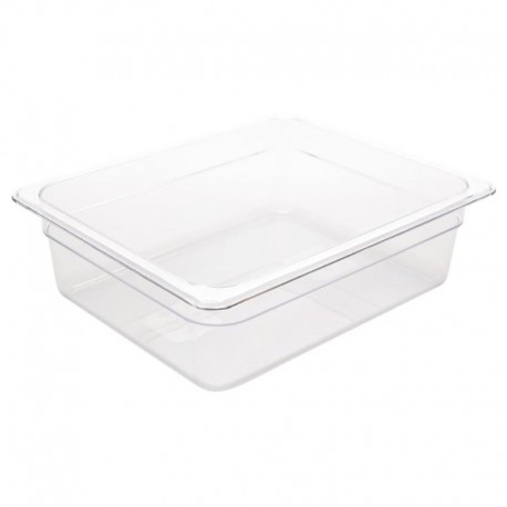 Vogue polycarbonaat bak transparant GN1/2 100mm
