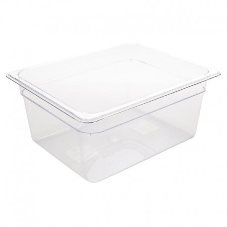 Vogue polycarbonaat bak transparant GN1/2 150mm