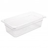 Vogue polycarbonaat bak transparant GN 1/3 100mm