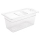 Vogue polycarbonaat bak transparant GN1/3 150mm