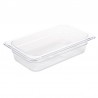 Vogue polycarbonaat bak transparant GN 1/4 65mm