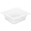 Vogue polycarbonaat bak transparant GN 1/6 65mm