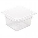 Vogue polycarbonaat bak transparant GN 1/6 100mm