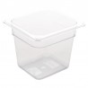 Vogue polycarbonaat bak transparant GN 1/6 150mm