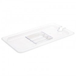 Vogue polycarbonaat deksel met lepeluitsparing GN1/3