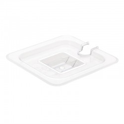 Vogue polycarbonaat deksel met lepeluitsparing GN1/6