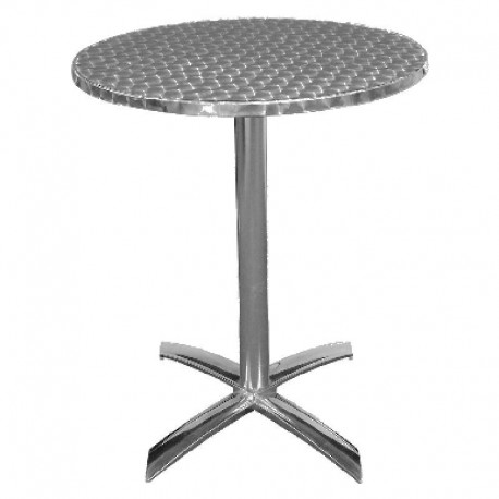 Bolero ronde tafel met kantelbaar RVS blad 60cm
