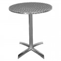 Bolero ronde tafel met kantelbaar RVS blad 60cm