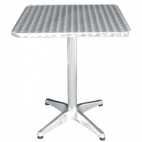 Bolero vierkante RVS tafel 60cm