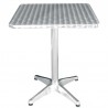Bolero vierkante RVS tafel 60cm