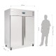 Polar professionele 2-deurs vriezer RVS 1300ltr