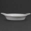 Olympia Whiteware ronde gratineerschalen met handvatten 22cm