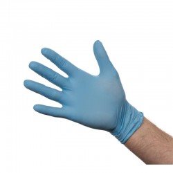 Nitril handschoenen blauw poedervrij S