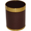 Bolero prullenbak bruin met gouden rand 10,2L