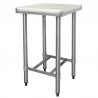 Vogue RVS snijtafel met HDPE snijplank 50cm