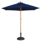Bolero ronde donkerblauwe parasol 3 meter