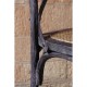 Bolero houten stoel met gekruiste rugleuning black wash 2 stuks