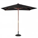 Bolero vierkante zwarte parasol 2,5 meter