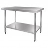 Vogue RVS werktafel zonder achteropstand 90x180x70cm
