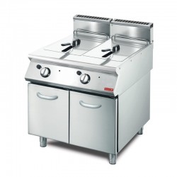 Gastro M 700 gas friteuse 2x 13ltr 70/80 FRG