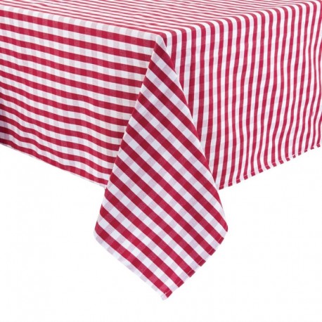 Mitre Comfort Gingham tafelkleed rood-wit 132 x 132cm
