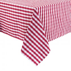 Mitre Comfort Gingham tafelkleed rood-wit 178 x 178cm