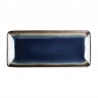 Olympia Nomi rechthoekige tapasborden blauw-zwart 24,5x11cm