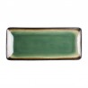 Olympia Nomi rechthoekige tapasborden groen-zwart 24,5x12cm