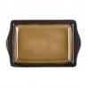 Olympia Nomi rechthoekige tapasschalen geel-zwart 28,3x17,8cm