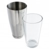 Boston cocktailshaker en glas