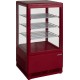 SARO Mini-koelvitrine 70 liter met verlichtingmodel SC 70 rood
