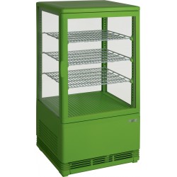 SARO Mini-koelvitrine 70 liter met verlichting model SC 70 groen