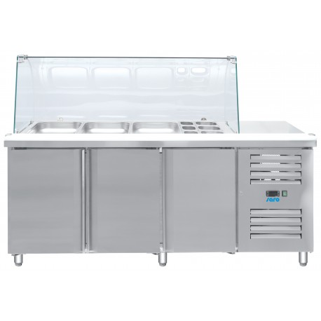 SARO Koeltafel met glazen top Model GN 3100 TNS 