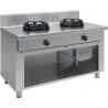 SARO Wok-gasbrander met open onderbouw model CC / 01.BB