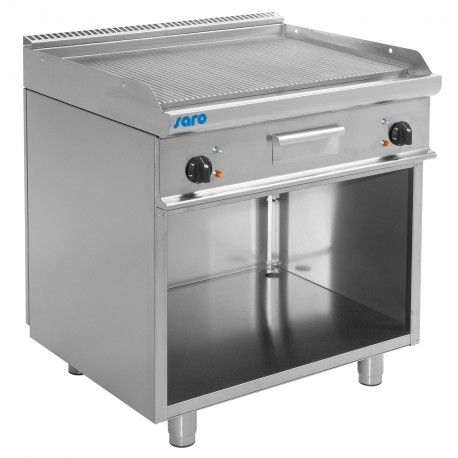 SARO Elektrische grill en bakplaat met open kast model E7 / KTE2BAR