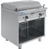 SARO Gas lava steengrill met open kast model E7 / BS2BA