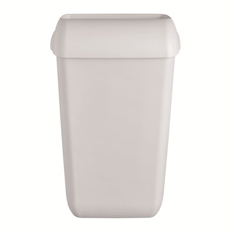 SAPO Afvalbak mat wit met open inworpklep, 43 ltr