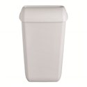 SAPO Afvalbak mat wit met open inworpklep, 43 ltr