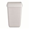 SAPO Afvalbak mat wit met open inworpklep 23 ltr