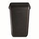 SAPO Afvalbak mat zwart met open inworpklep, 43 ltr