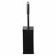 SAPO Quartz black toiletborstelhouder rvs