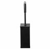 SAPO Quartz black toiletborstelhouder rvs