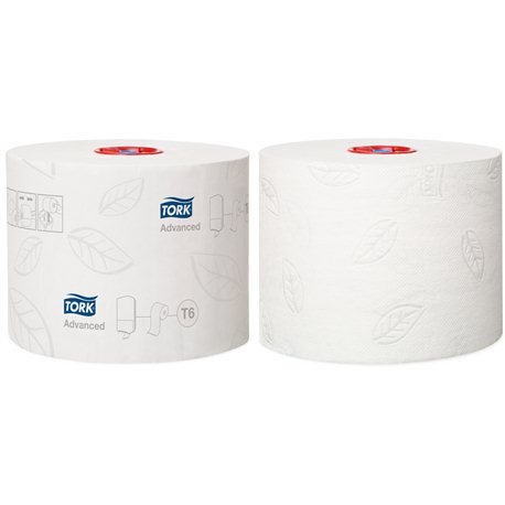 Tork advanced toiletpapier compact 2-laags wit 100 m x 10 cm (ds a 27 rol)