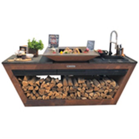 Rolling Kitchen Corten