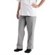 Whites Easyfit Teflon unisex koksbroek met kleine ruit zwart-wit XS