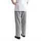 Whites Easyfit Teflon unisex koksbroek met kleine ruit zwart-wit XS