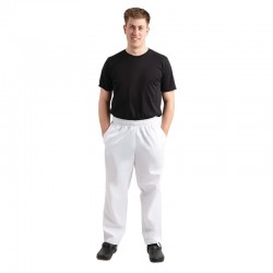 Whites Easyfit Teflon unisex koksbroek wit L
