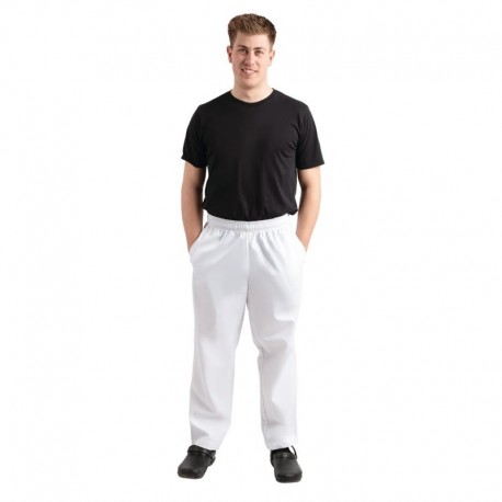 Whites Easyfit Teflon unisex koksbroek wit XS