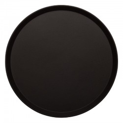 Cambro Treadlite rond antislip glasvezel dienblad zwart 40,5cm