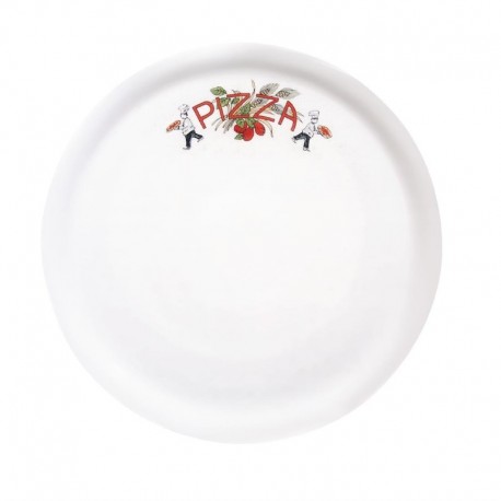 Saturnia porseleinen pizzaborden 31cm met "pizza"-decor
